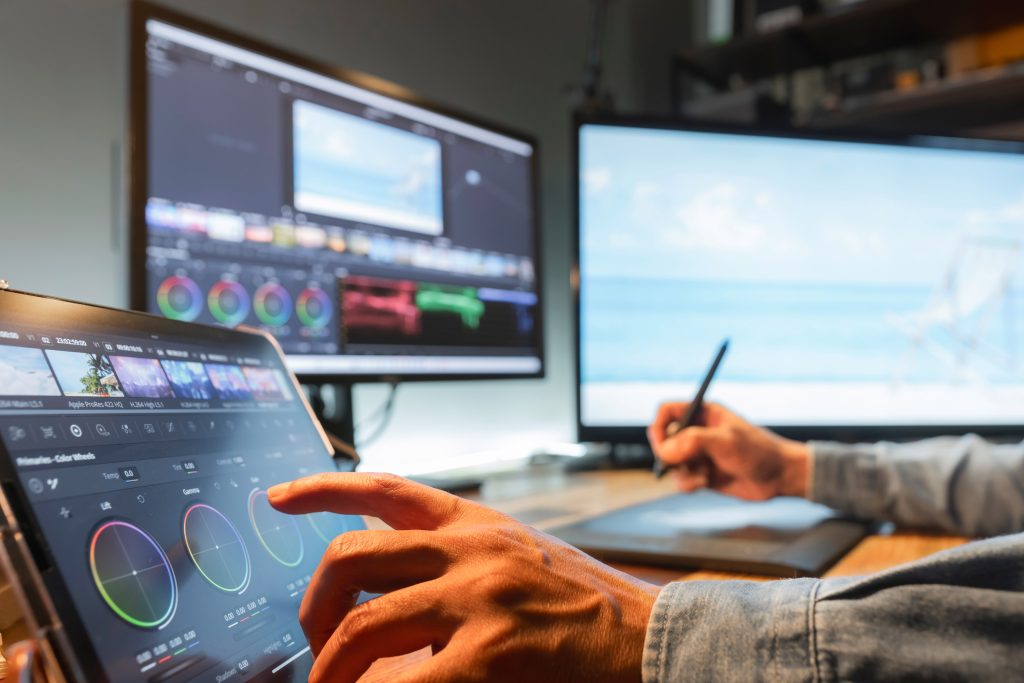 In-house video and audio editing at Sussex Podcast Studio